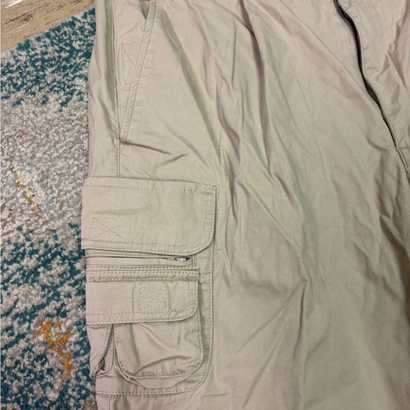 Orvis Cargo Pants Mens Beige Tan Utility Pockets Safari Fishing Gorpcore Size 40 - Picture 2 of 12